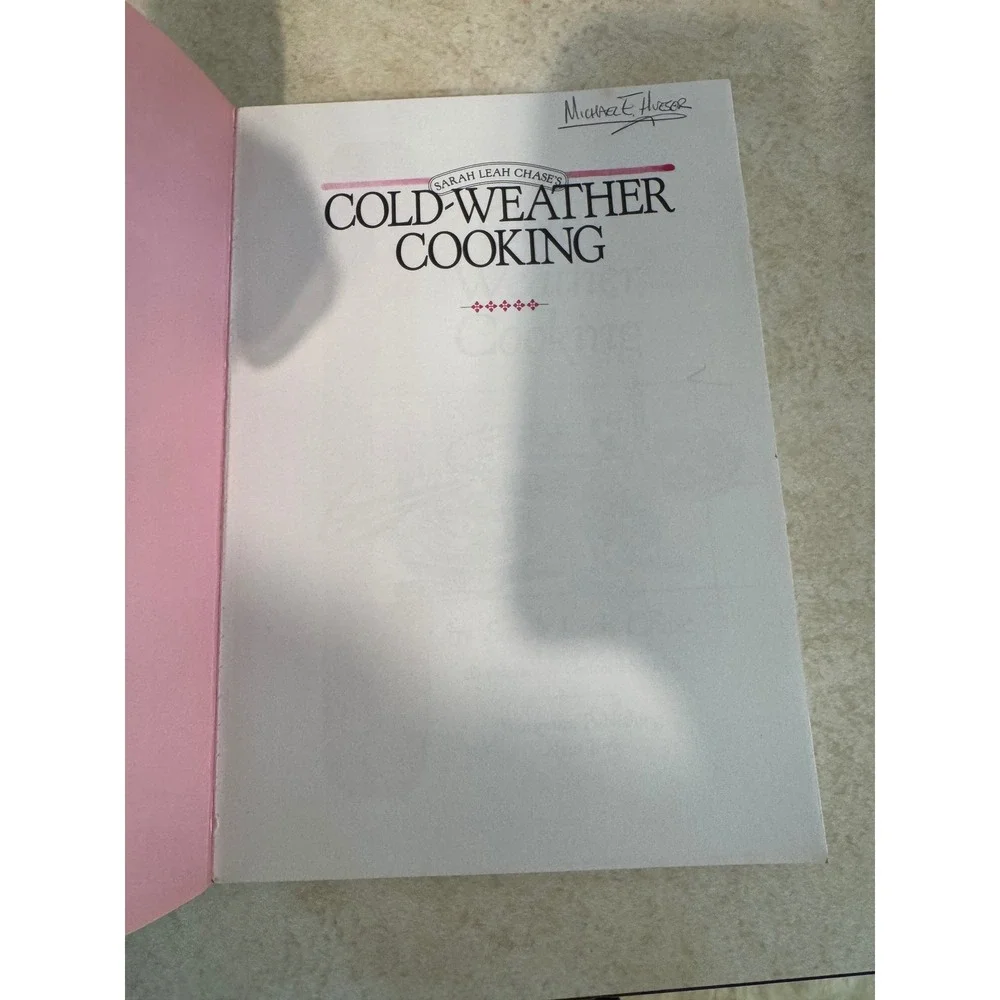 Cold-Weather Cooking Sarah Leah Chase 1990 Softcover Cookbook 300 Recipes